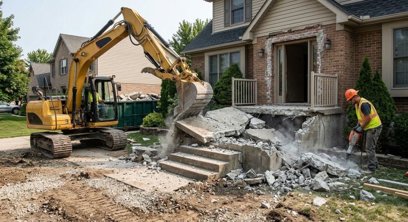 Concrete Steps Demolition in Bergen County, NJ